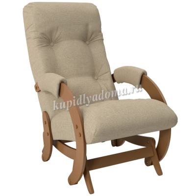 Кресло-маятник Консул Модель 68  (Орех/Ткань светло-коричневый Malta 03 А)