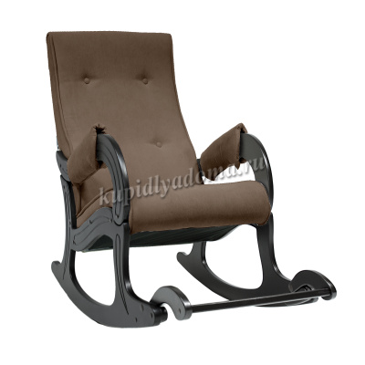 Кресло-качалка Лорд Модель 707 (Венге/Ткань коричневая Verona Brown) 